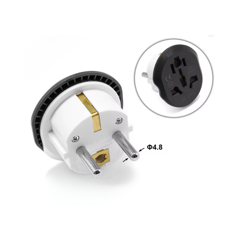 Adaptador Universal a Enchufe Europeo (EU Plug) 250V 16A – Alta Calidad | Para Viajes y Uso Diario