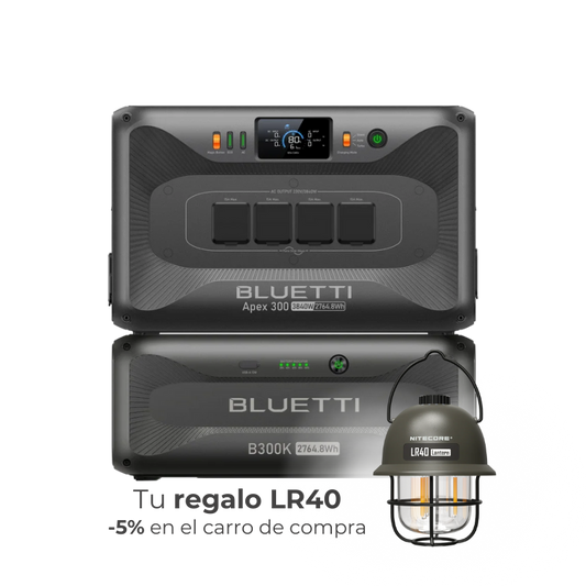 BLUETTI Apex 300 + B300K | Estación de Energía Expandible 3.840 W / 5.529 Wh | Potencia Industrial y Escalabilidad Total