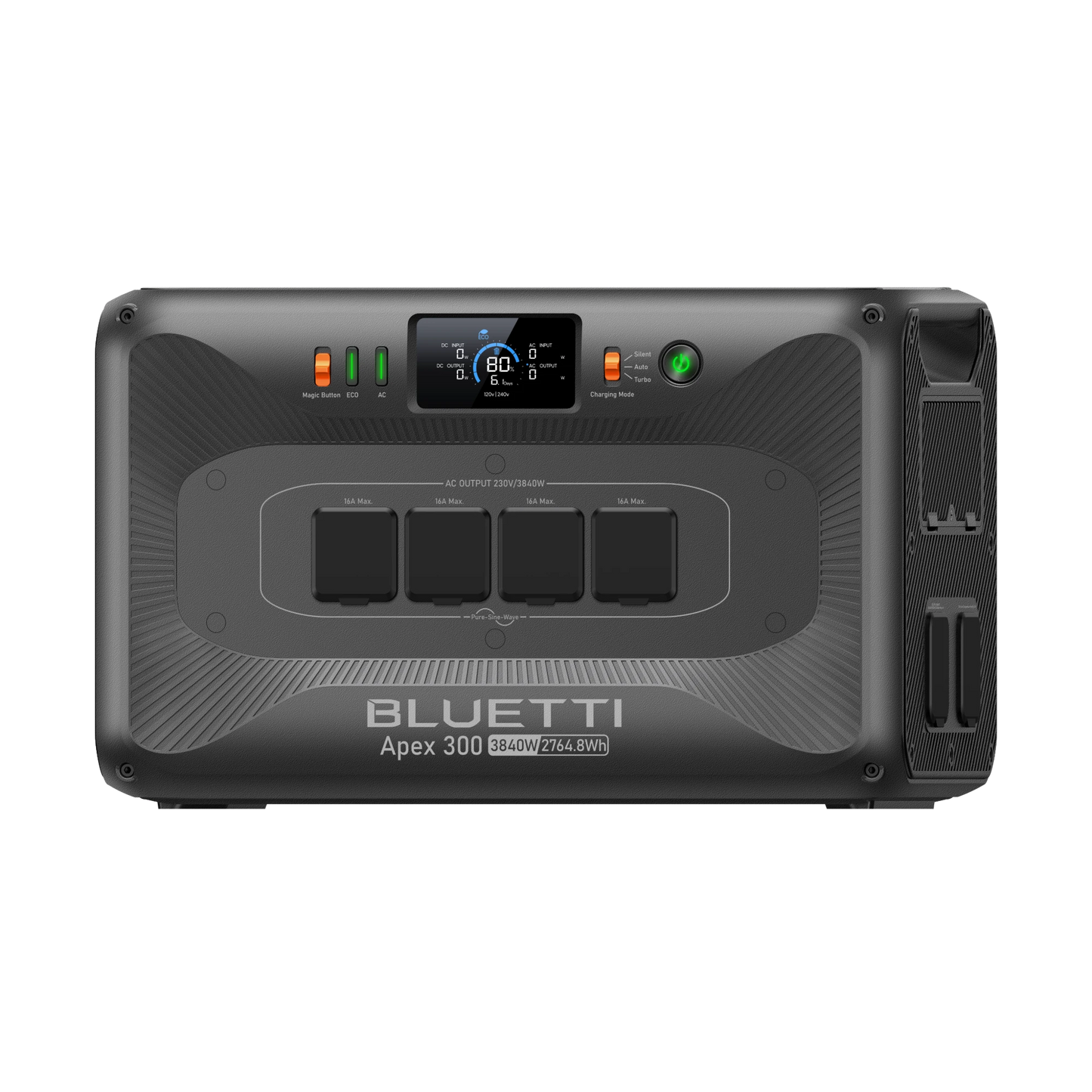 BLUETTI Apex 300 Estación de Energía Portátil para el Hogar 3840W 2764Wh | Voltaje Dual 120/240V, Cortes de Luz y Backup Solar