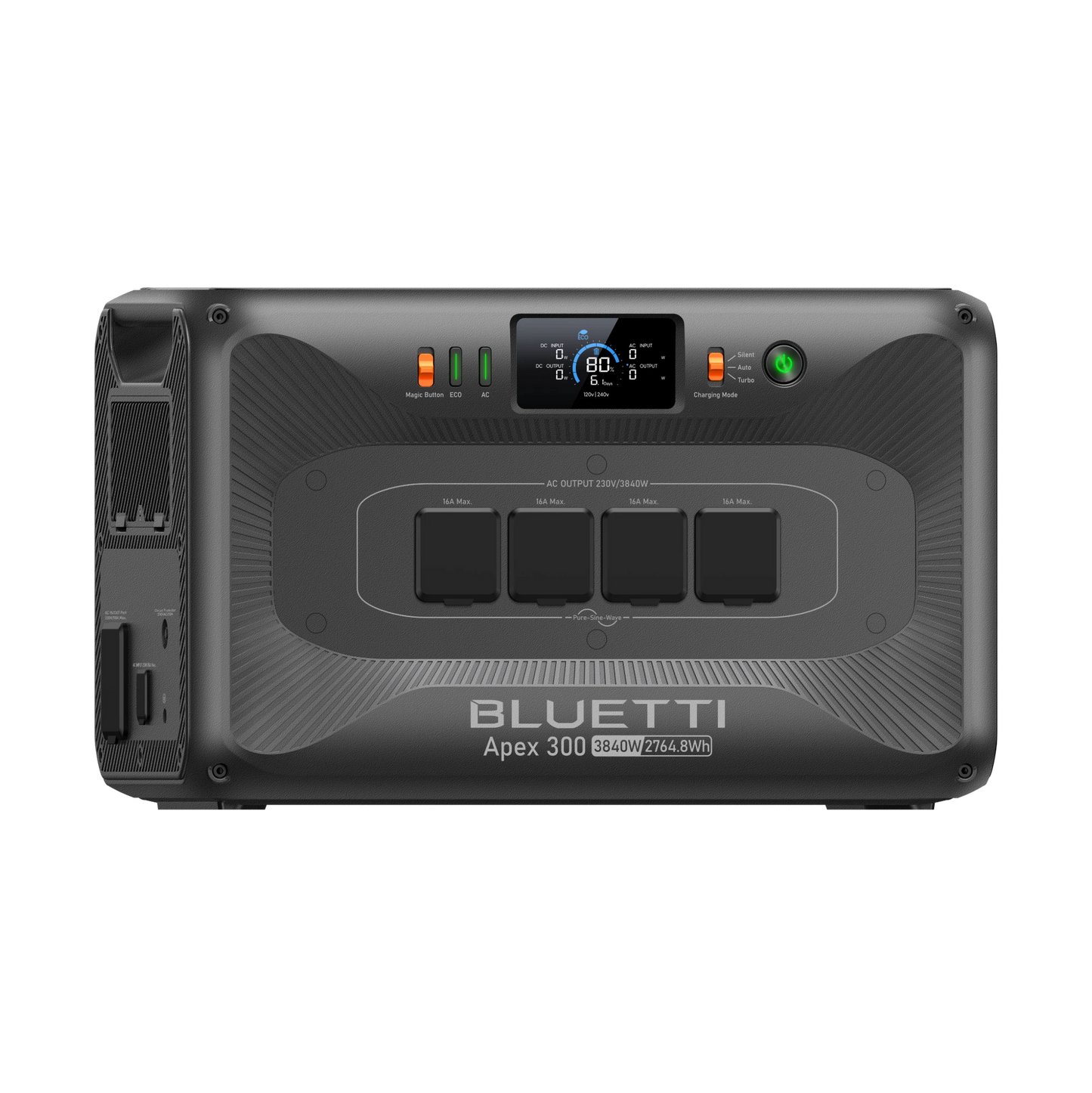 BLUETTI Apex 300 Estación de Energía Portátil para el Hogar 3840W 2764Wh | Voltaje Dual 120/240V, Cortes de Luz y Backup Solar