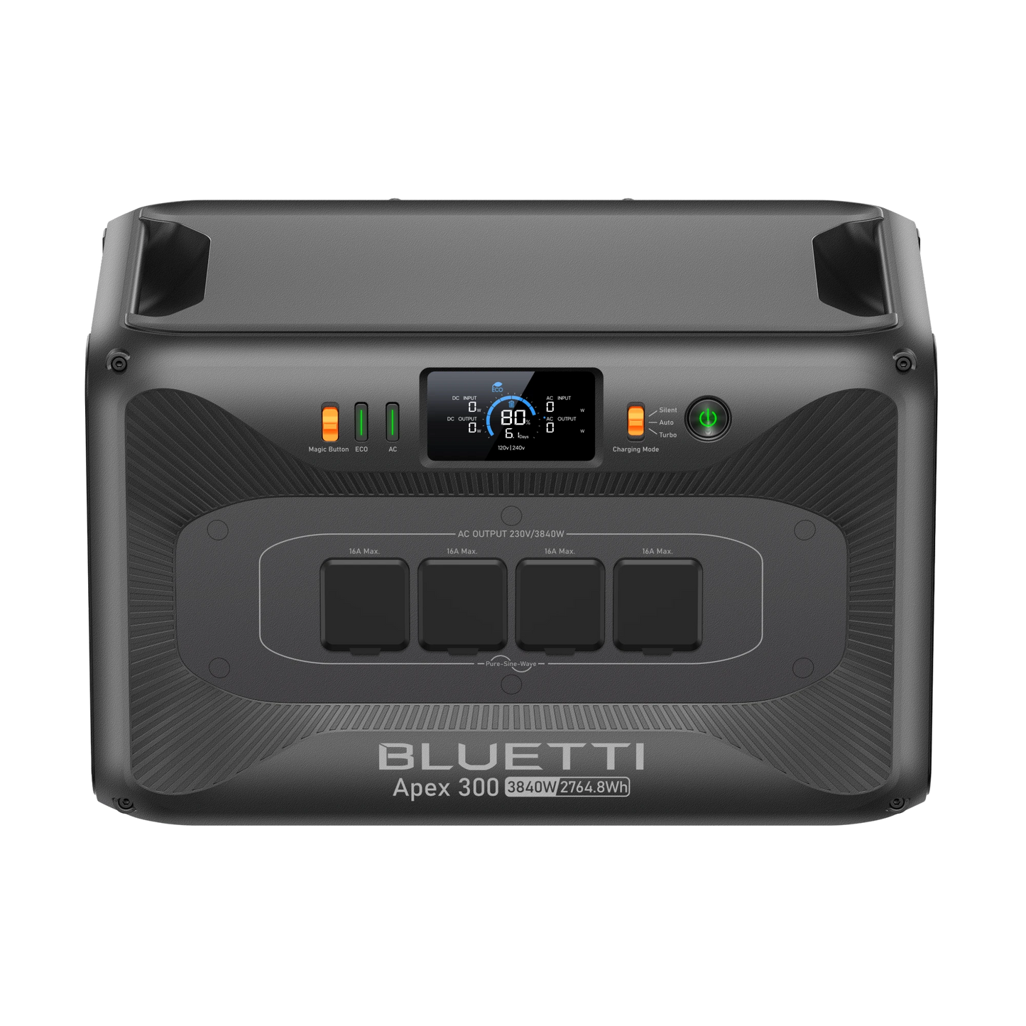 BLUETTI Apex 300 Estación de Energía Portátil para el Hogar 3840W 2764Wh | Voltaje Dual 120/240V, Cortes de Luz y Backup Solar