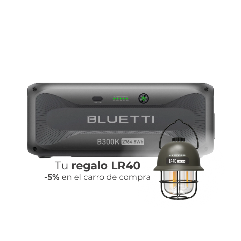 BLUETTI B300K Batería de Expansión 2.764Wh LiFePO₄ | Compatible con APEX 300 | Energía de Respaldo