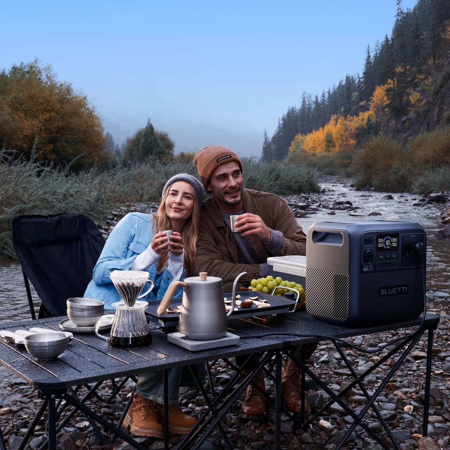 BLUETTI Elite 200 V2 Estación de Energía Portátil de Alta Potencia 2600W 2073Wh | Para Cortes de Luz, Camping y Backup Solar