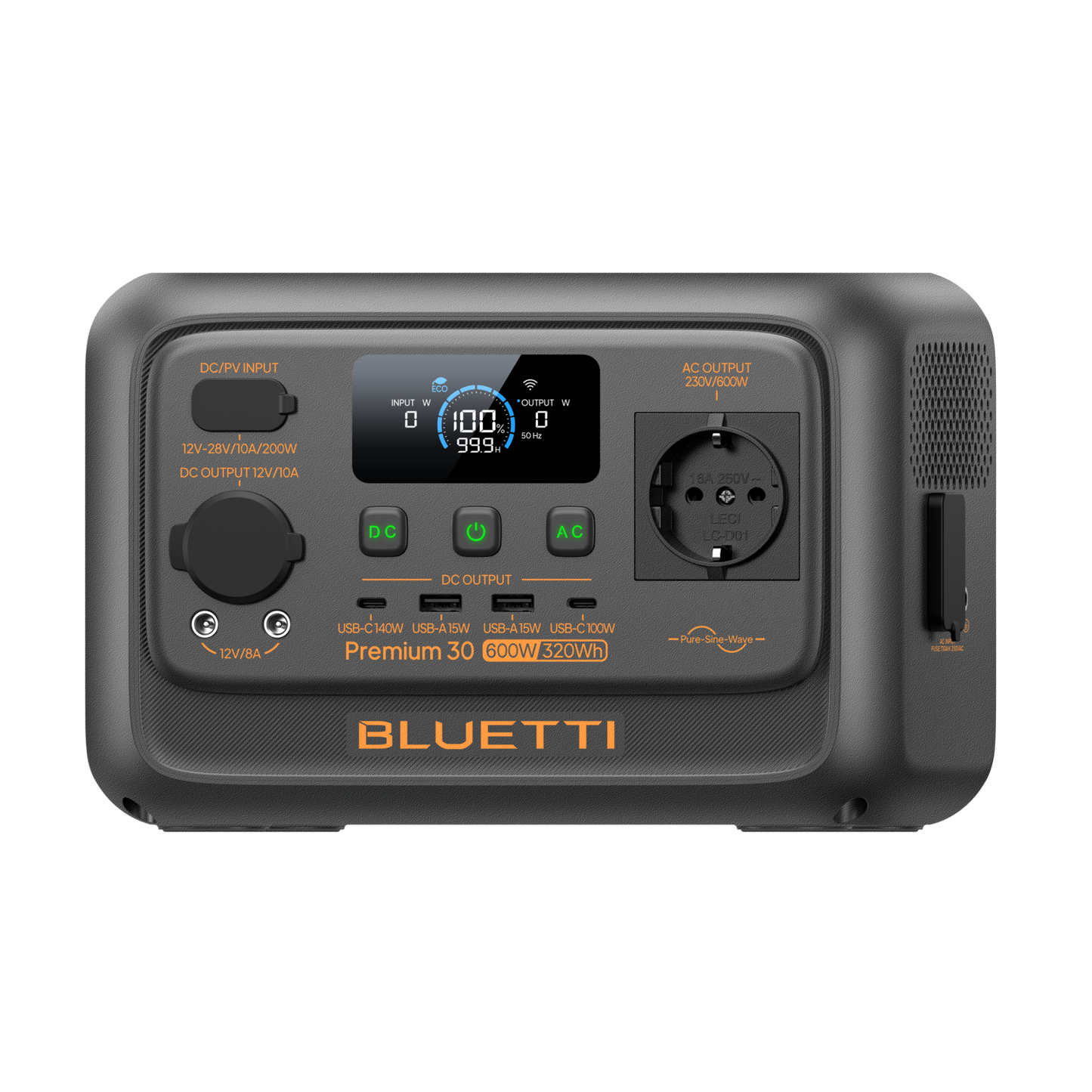 BLUETTI Premium 30 V2 Mini Estación de Energía 600W 320Wh | Potente, Compacta y Ultraligera