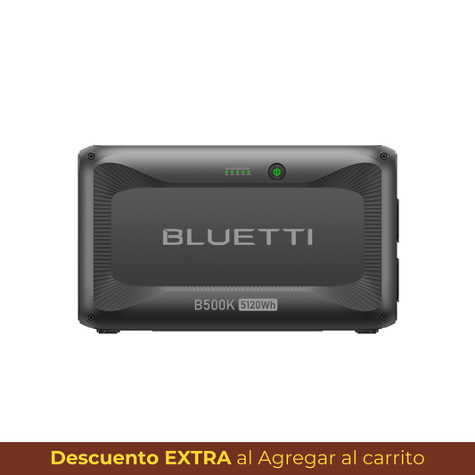 BLUETTI B500K Batería de Expansión 5120Wh LiFePO₄ | Compatible con APEX 300 | Energía de Respaldo