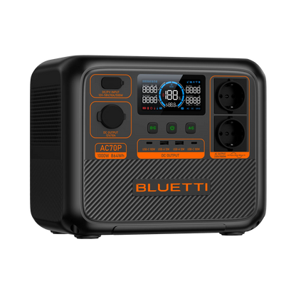 BLUETTI AC70P Estación de energía portátil | 1.000 W 864 Wh