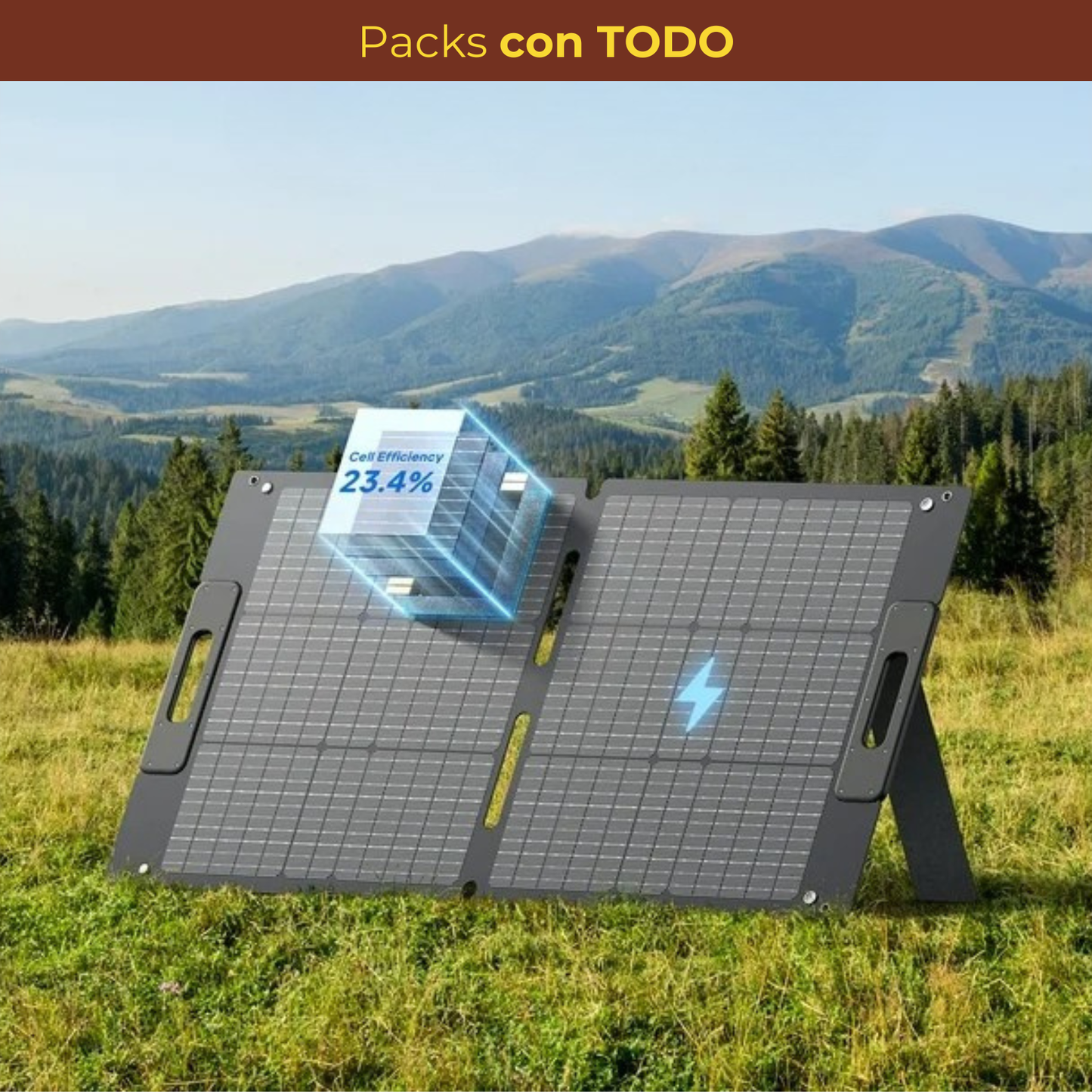 BLUETTI AC70P | Panel Solar 100W | Pack Energía Portátil