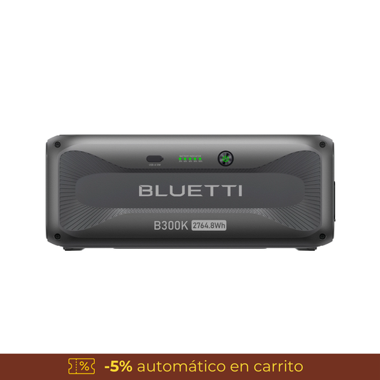 BLUETTI B300K Batería de Expansión 2764Wh LiFePO₄ | Compatible con APEX 300 | Energía de Respaldo