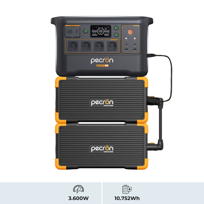 PECRON F3000LFP + EP3800-48V ×2 | Sistema de Energía Modular 3600W 10752Wh