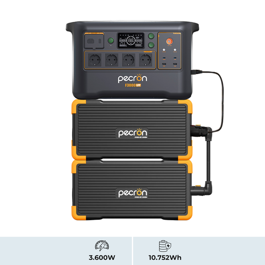 PECRON F3000LFP + EP3800-48V ×2 | Sistema de Energía Modular 3600W 10752Wh