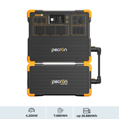 PECRON E3800LFP + EP3800-48V | Sistema de Energía Modular 4200W 7680Wh