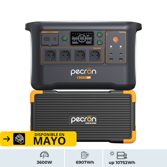 [Disponible en Mayo] PECRON F3000LFP + EP3800-48V | Sistema de Energía Modular 3600W 6912Wh