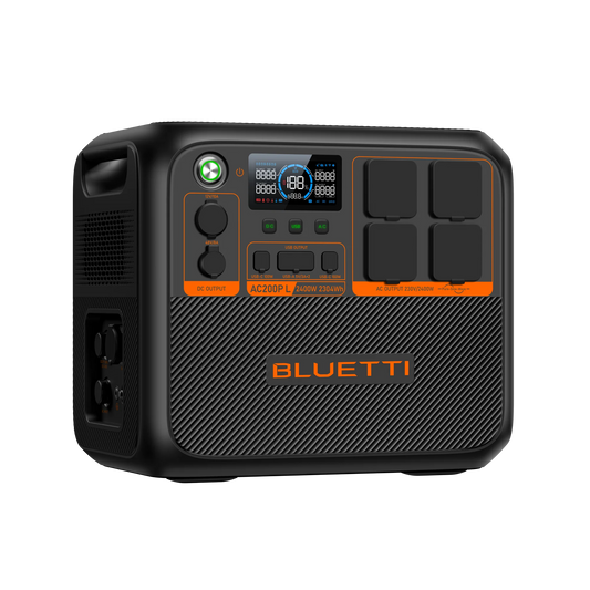 BLUETTI AC200P L Estación de Energía Expandible 2400W 2304Wh | Ideal para Hogar y Emergencias