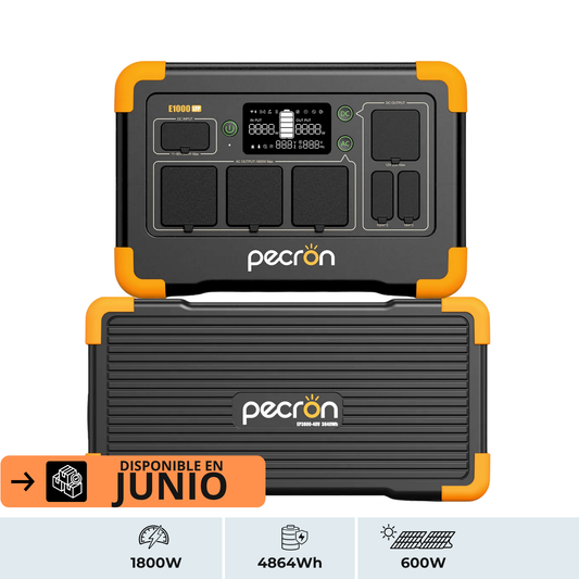 [Disponible en Junio] PECRON E1000LFP + EP3800-48V | Sistema de Energía Portátil Modular 1800W 4864Wh