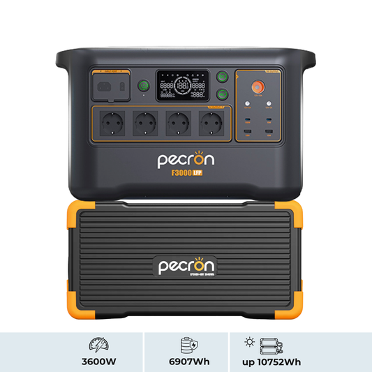 PECRON F3000LFP + EP3800-48V | Sistema de Energía Modular 3600W 6912Wh