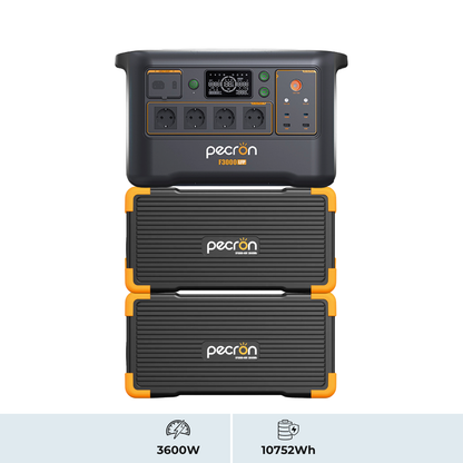 PECRON F3000LFP + EP3800-48V ×2 | Sistema de Energía Modular 3600W 10752Wh