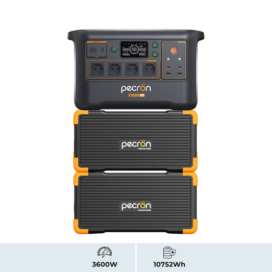 PECRON F3000LFP + EP3800-48V ×2 | Sistema de Energía Modular 3600W 10752Wh