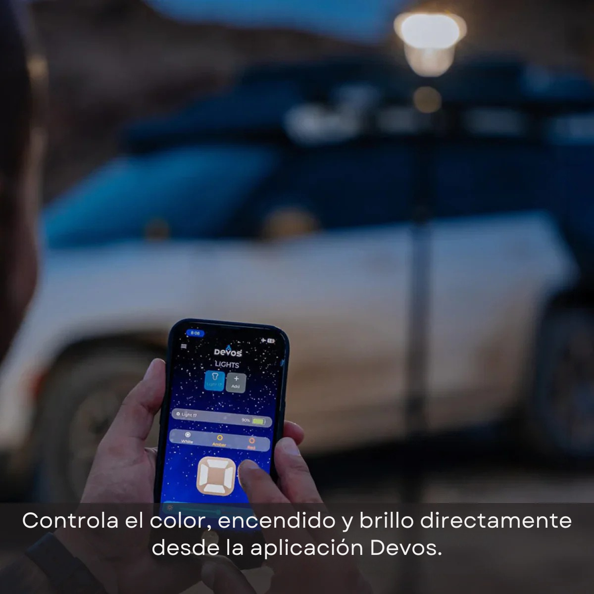[PREVENTA] Devos LightRanger 2000 | Iluminación portátil telescópica LED 2000 Lúmenes con Bluetooth, Luz Blanca, Ámbar y Roja