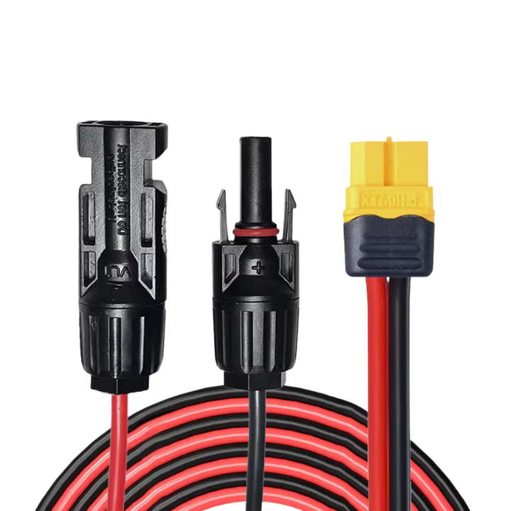 Adaptador Solar MC4 a XT60 (0,6 m o 3 m) | Cable de Conexión para Estaciones de Energía y Paneles Solares
