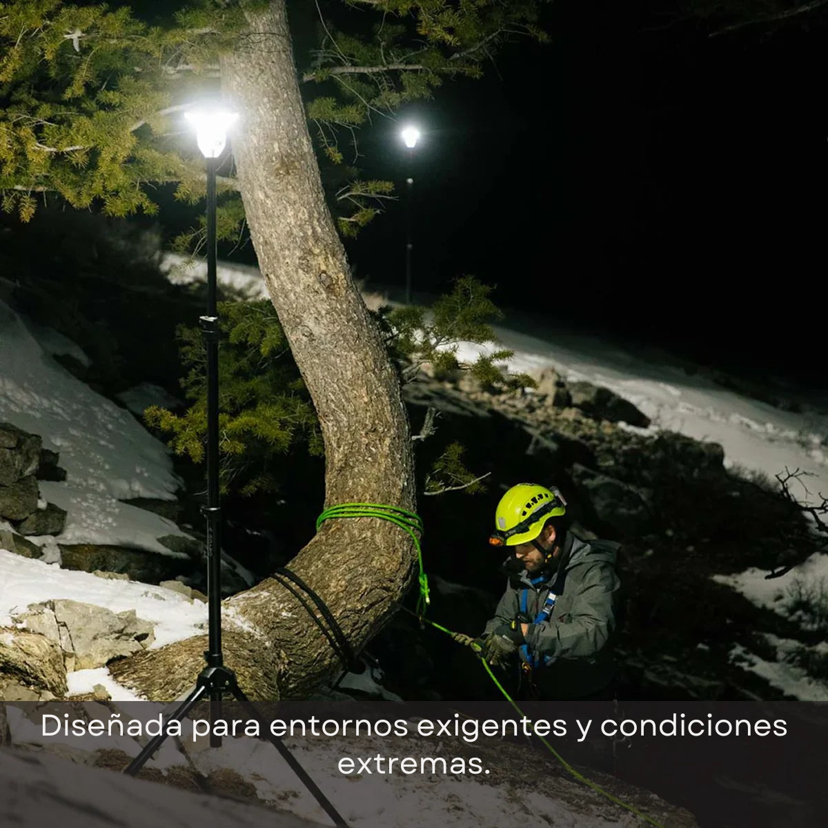 [PREVENTA] Devos LightRanger 2000 | Iluminación portátil telescópica LED 2000 Lúmenes con Bluetooth, Luz Blanca, Ámbar y Roja