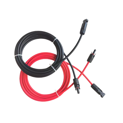 Par de Cables de Extensión para Panel Solar | Conectores Solares Impermeables MC4 | 2 a 10 Metros