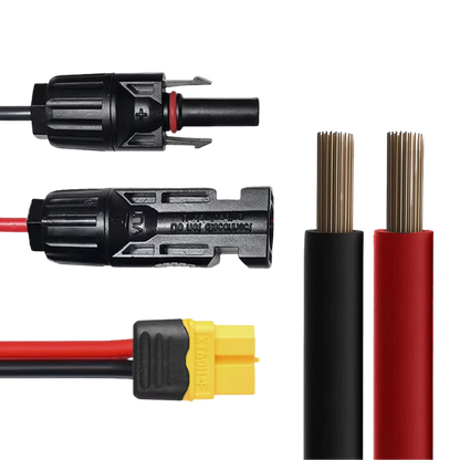 Adaptador Solar MC4 a XT60 (0,6 m) | Cable de Conexión para Estaciones de Energía y Paneles Solares