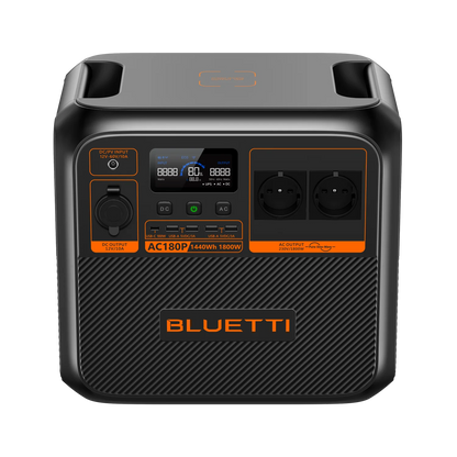 BLUETTI AC180P Estación de Energía Portátil 1800W 1440Wh | Respaldo Eléctrico para Casa y Outdoor
