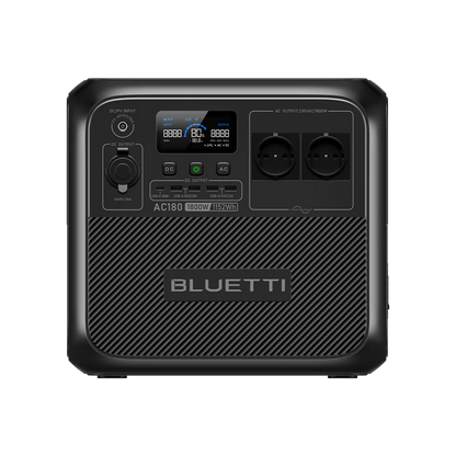 BLUETTI AC180 Estación de Energía Portátil 1800W 1152Wh | Recarga Rápida y Uso Outdoor