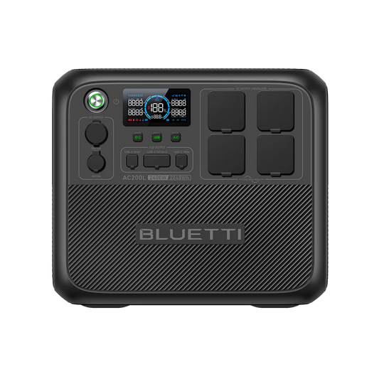 BLUETTI AC200L Estación de Energía Portátil 2400W 2048Wh | Energía de Respaldo para el Hogar