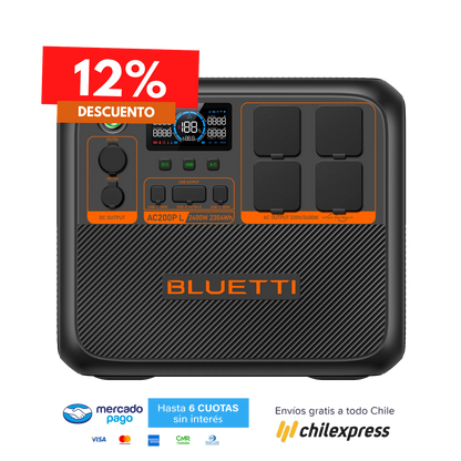 BLUETTI AC200P L Estación de energía expandible | 2.400 W 2.304 Wh