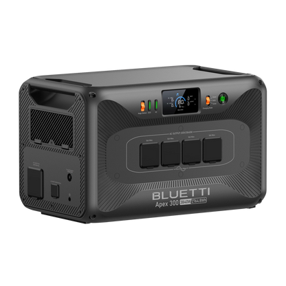 BLUETTI Apex 300 Estación de Energía Portátil para el Hogar 3840W 2764Wh | Voltaje Dual 120/240V, Cortes de Luz y Backup Solar