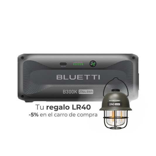 BLUETTI B300K Batería de Expansión 2.764Wh LiFePO₄ | Compatible con APEX 300 | Energía de Respaldo