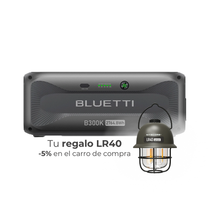 BLUETTI B300K Batería de Expansión 2.764Wh LiFePO₄ | Compatible con APEX 300 | Energía de Respaldo