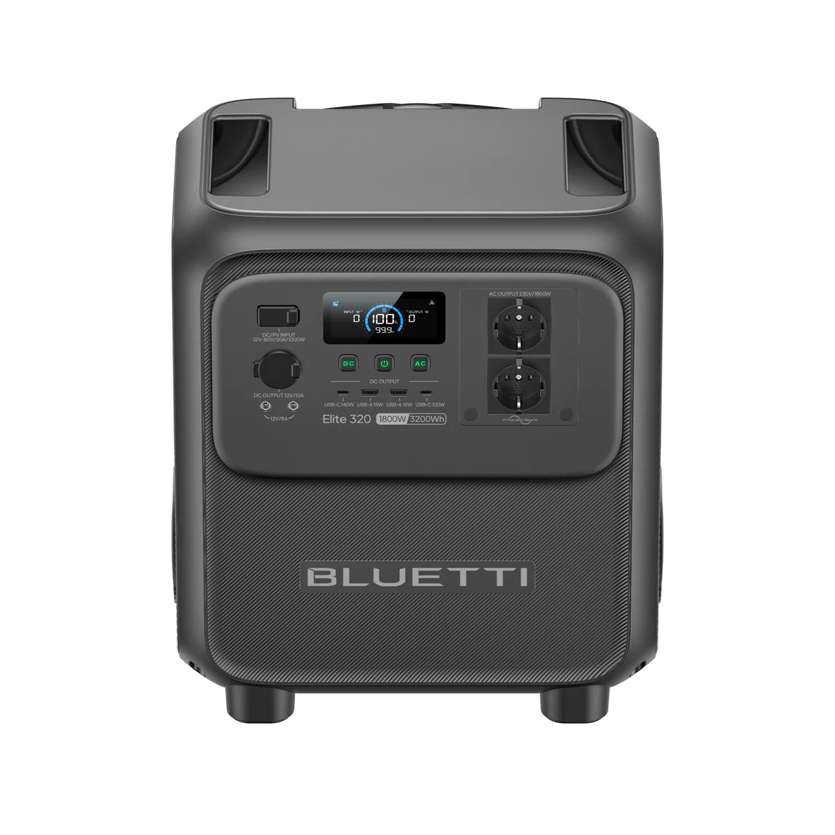 Nuevo BLUETTI Elite 320 Estación de Energía Portátil 1800W 3200Wh | Respaldo para Hogar, Motorhome, Camping y Backup Solar