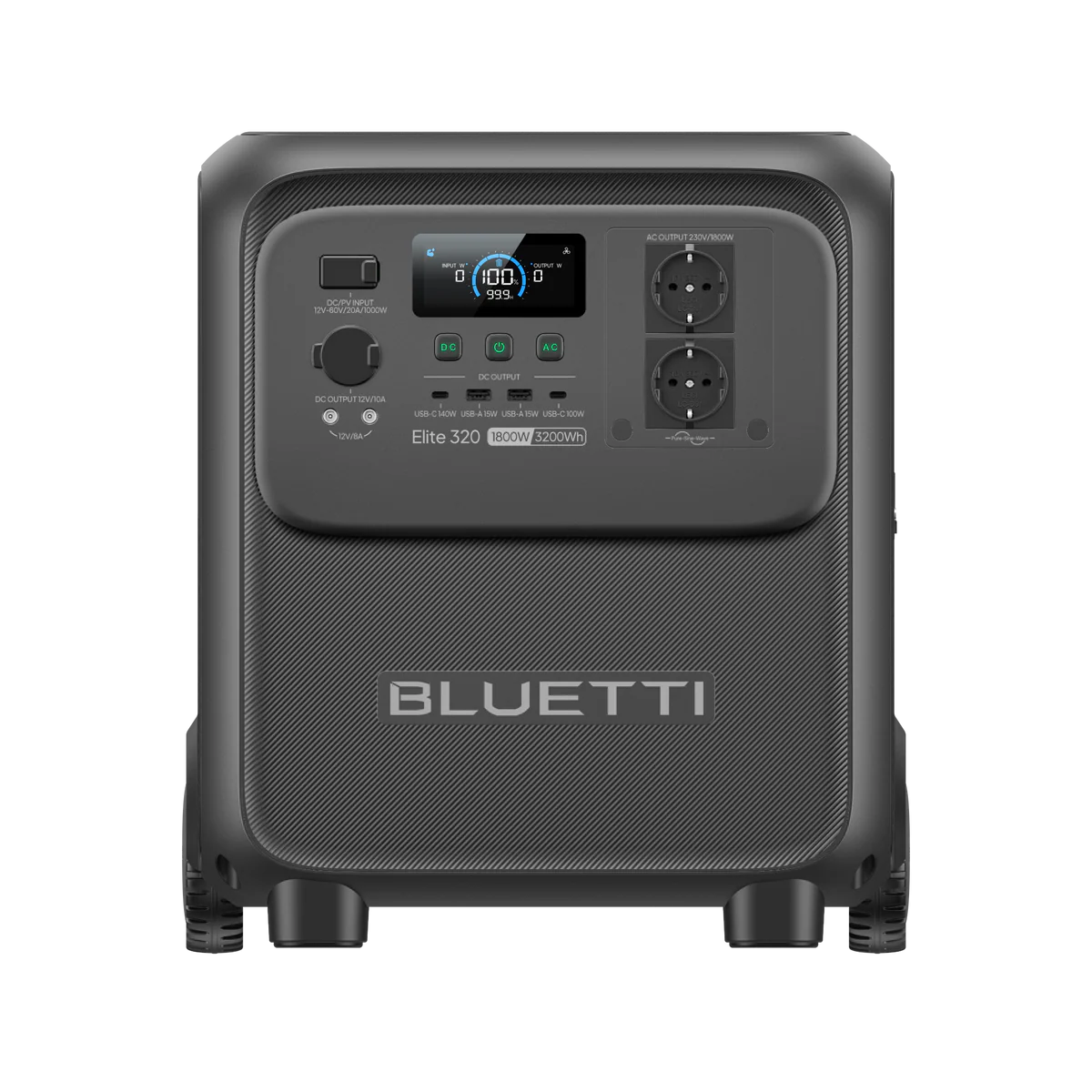 Nuevo BLUETTI Elite 320 Estación de Energía Portátil 1800W 3200Wh | Respaldo para Hogar, Motorhome, Camping y Backup Solar