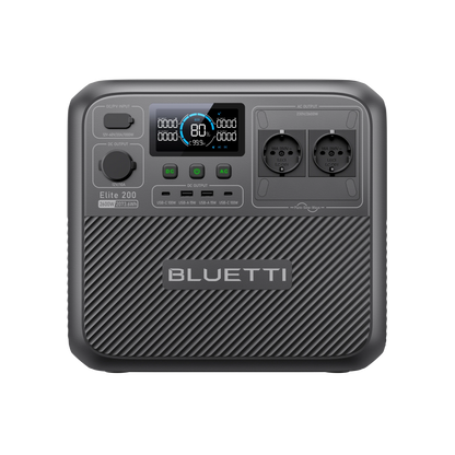 BLUETTI Elite 200 V2 Estación de Energía Portátil de Alta Potencia 2600W 2073Wh | Para Cortes de Luz, Camping y Backup Solar