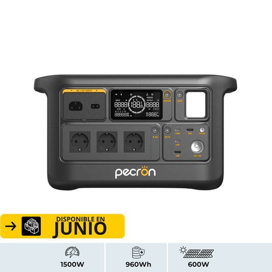 [Disponible en Junio] PECRON F1000LFP | Estación de Energía Portátil 1500W 960Wh