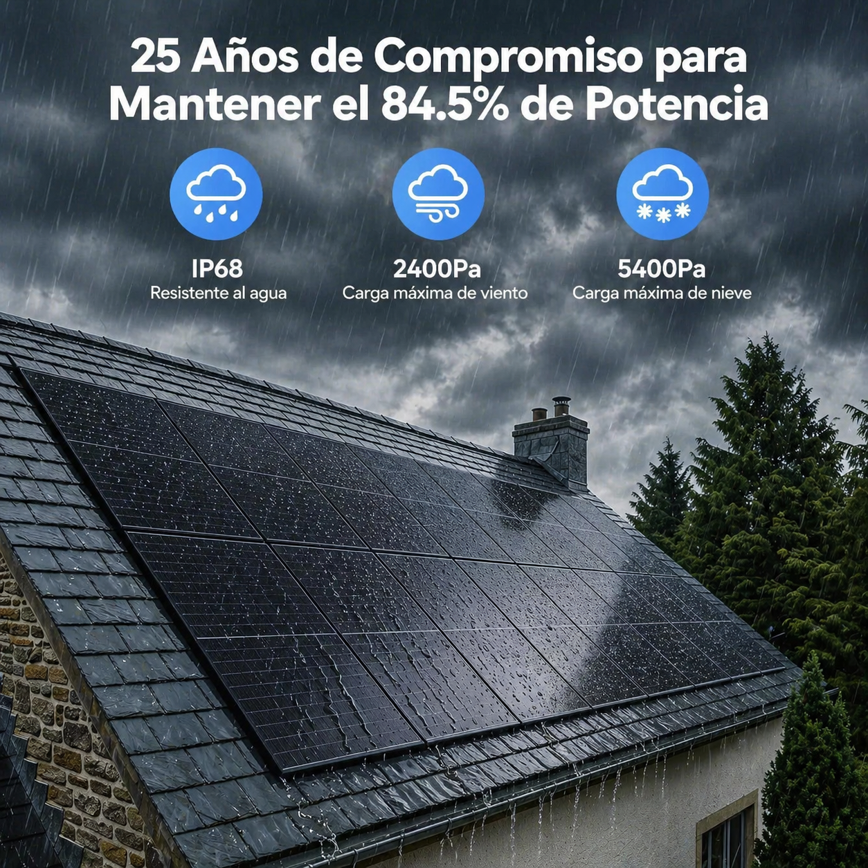 ZOUPW 200W | Panel Solar Monocristalino Rígido N-Type 25% IP68
