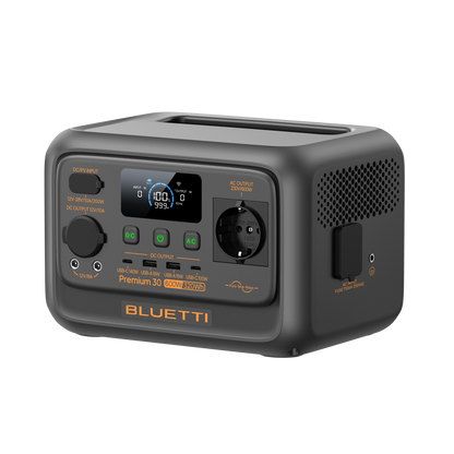 BLUETTI Premium 30 V2 Mini Estación de Energía 600W 320Wh | Potente, Compacta y Ultraligera