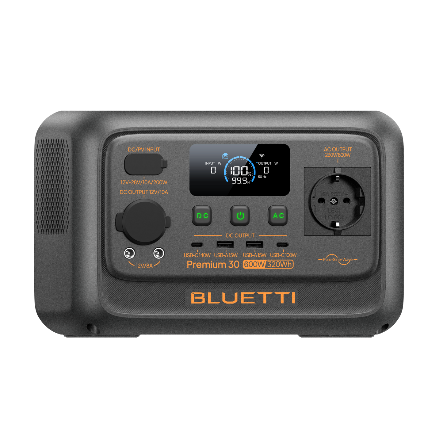 BLUETTI Premium 30 V2 Mini Estación de Energía 600W 320Wh | Potente, Compacta y Ultraligera