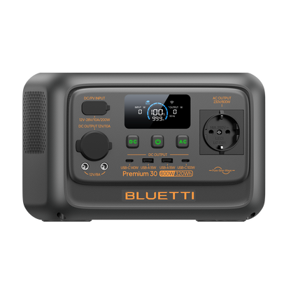 BLUETTI Premium 30 V2 Mini Estación de Energía 600W 320Wh | Potente, Compacta y Ultraligera
