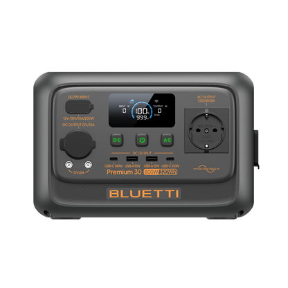BLUETTI Premium 30 V2 Mini Estación de Energía 600W 320Wh | Potente, Compacta y Ultraligera