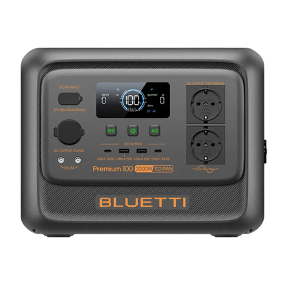 BLUETTI Premium 100 V2 Estación de Energía Portátil 2.000W 1.024Wh | Alta Potencia, Compacta y Liviana