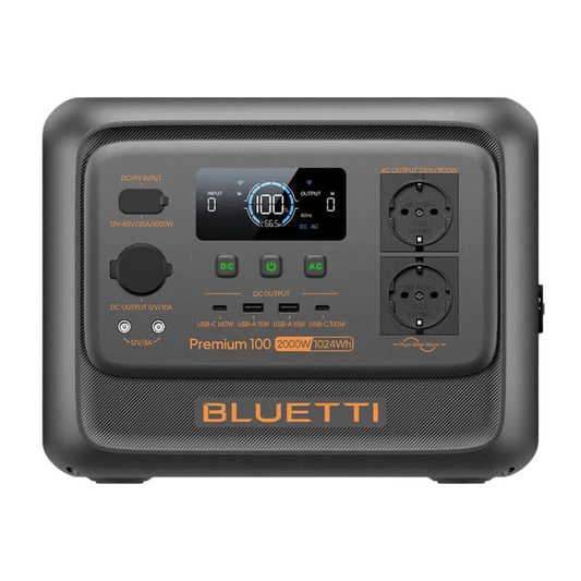 BLUETTI Premium 100 V2 Estación de Energía Portátil 2.000W 1.024Wh | Alta Potencia, Compacta y Liviana