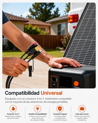ZOUPW 230W | Panel Solar Portátil Plegable Bifacial N-Type