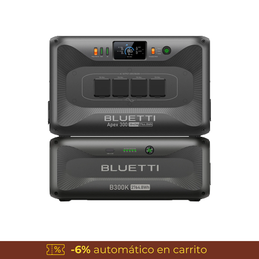 BLUETTI Apex 300 + B300K | Estación de Energía Expandible 3840W 5528Wh | Potencia Industrial y Escalabilidad Total