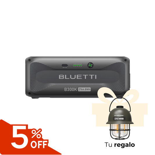 BLUETTI B300K Batería de Expansión 2.764Wh LiFePO₄ | Compatible con APEX 300 | Energía de Respaldo