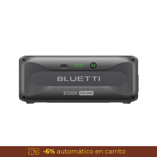 BLUETTI B300K Batería de Expansión 2764Wh LiFePO₄ | Compatible con APEX 300 | Energía de Respaldo