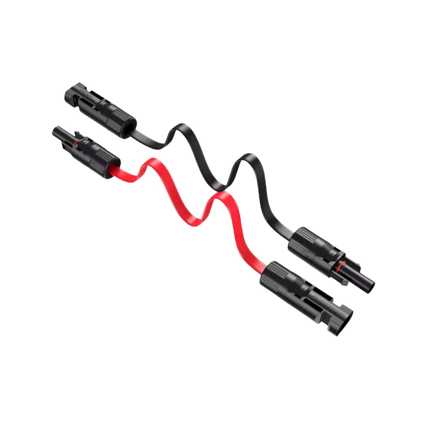 Cable Solar Plano 12AWG para paso por Ventana o Puerta 65 cm