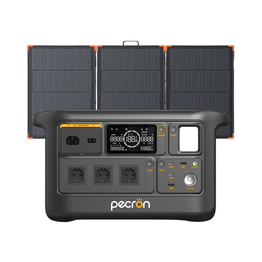 PECRON F1000LFP + Panel Solar Plegable ZOUPW 180W | Kit Solar Portátil 960Wh + 180W